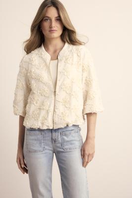 Tramontana 3d Flower Lace Jacket C42-19-801 Jackets 006800-stone