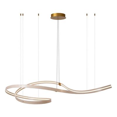 Lucide SLALOM - Hanglamp - LED Dimb. - CCT - 1x80W 2200K/4000K - Beige | Premium