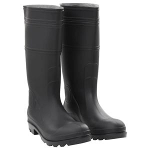 VidaXL Regenlaarzen maat 46 pvc zwart