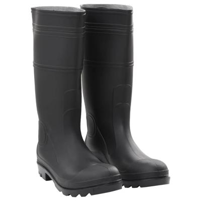 VidaXL Regenlaarzen maat 46 pvc zwart