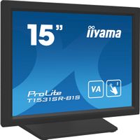 Iiyama ProLite T1531SR-B1S Touchscreen monitor Energielabel: E (A - G) 38.1 cm (15 inch) 1024 x 768 Pixel 4:3 18 ms HDMI, DisplayPort, Audio-Line-out, VGA VA - thumbnail