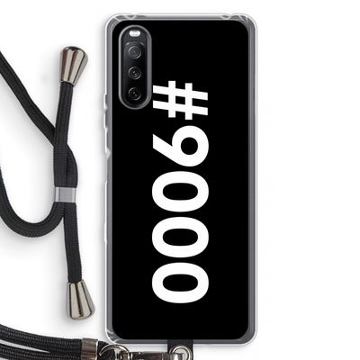#9000: Sony Sony Xperia 10 III Transparant Hoesje met koord