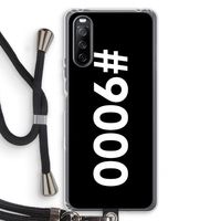 #9000: Sony Sony Xperia 10 III Transparant Hoesje met koord