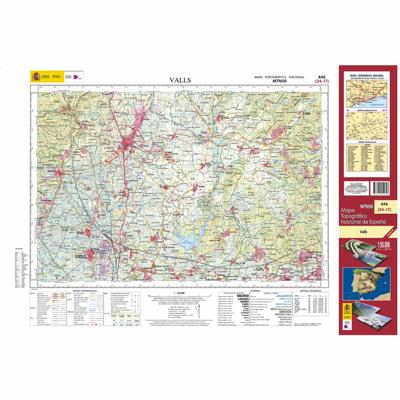 Topografische kaart 446 MT50 Valls | CNIG - Instituto Geográfico Nacional1