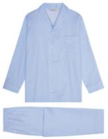 Superzachte Pyjama Bern Twill Katoen Ambassador 1867 Kleur Lichtblauw Maat Extra Large