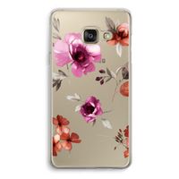 Geschilderde bloemen: Samsung A3 (2017) Transparant Hoesje