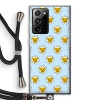 Leeuwenkoppen: Samsung Galaxy Note 20 Ultra / Note 20 Ultra 5G Transparant Hoesje met koord