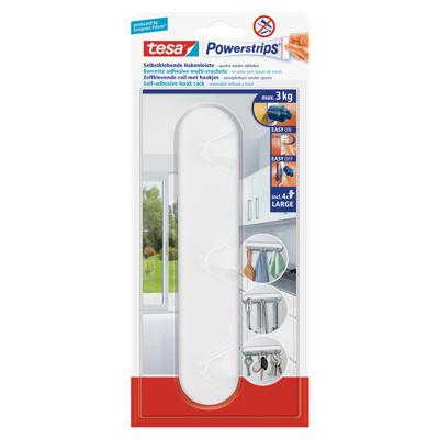 Tesa Powerstrips hakenrek large 3-haaks - Klussen - Verwijderbare haken