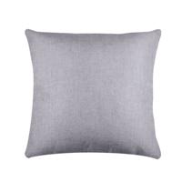 Stof Textile sierkussen Bea - lichtgrijs - 50 x 50 cm - bank kussens - polyester