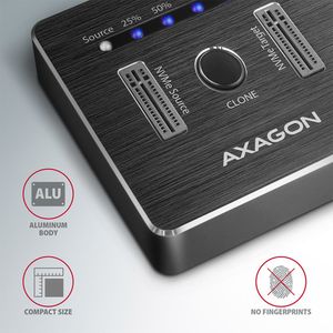 Axagon ADSA-M2C basisstation voor opslagstations USB 3.2 Gen 2 (3.1 Gen 2) Type-C