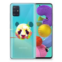 Samsung Galaxy A51 Telefoonhoesje met Naam Panda Color - thumbnail