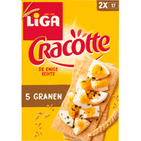 LiGA Cracotte 5 Granen Crackers 2 x 17 Stuks 250g bij Jumbo