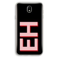 Monogram: Samsung Galaxy J7 (2017) Transparant Hoesje