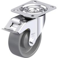 Blickle LE-PO 100KA-FI-ELS Plaatstalen zwenkwiel Wieldiameter: 100 mm Draagvermogen (max.): 150 kg 1 stuk(s)