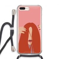 Woke up like this: iPhone 7 PLUS Transparant Hoesje met koord