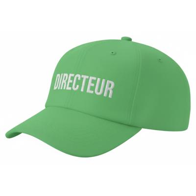 Verkleed petje volwassenen - Directeur - groen - baseball cap / pet