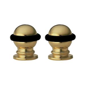 AMIG Deurstopper/deurbuffer - 2x - D22mm - inclusief schroeven - goud