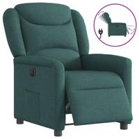 Fauteuil verstelbaar elektrisch stof donkergroen