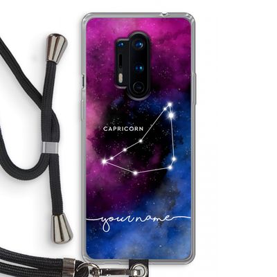 Sterrenbeeld - Donker: OnePlus 8 Pro Transparant Hoesje met koord