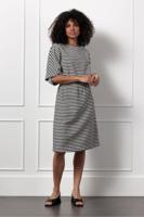 Studio Anneloes Wilma Stripe Dress 12899 Jurk 1190 Off White/black