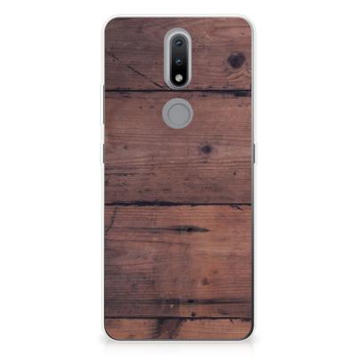 Nokia 2.4 | Bumper Hoesje | Old Wood