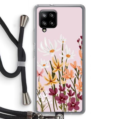 Painted wildflowers: Samsung Galaxy A42 5G Transparant Hoesje met koord