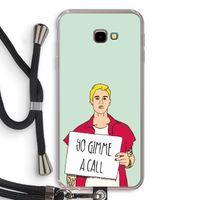 Gimme a call: Samsung Galaxy J4 Plus Transparant Hoesje met koord