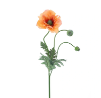 Poppy spray Casper orange 93 cm kunstbloem Erutan Avon - Erutan avon