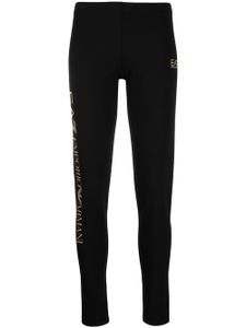 Ea7 Emporio Armani legging à logo imprimé - Noir