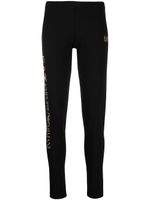 Ea7 Emporio Armani legging à logo imprimé - Noir - thumbnail