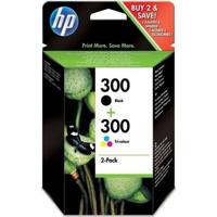HP 300 pack van 2 originele zwarte / drie-kleuren inktcartridges voor HP DeskJet F4580 en HP Photosmart C4680 / C4795 (CN637EE)