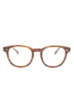 Oliver Peoples lunettes de vue à monture ronde - Marron - thumbnail