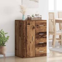Dressoir met lade Oud Hout 59 x 39 x 80 cm Bewerkt hout