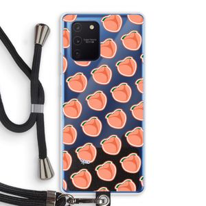 Just peachy: Samsung Galaxy Note 10 Lite Transparant Hoesje met koord
