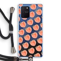 Just peachy: Samsung Galaxy Note 10 Lite Transparant Hoesje met koord