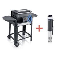 Severin eBBQ PG 8139 SEVO SMART CONTROL GTS + SV 2451 Sous Vide Stick Elektrische barbecue Vast, Grillwagen, Elektrisch RVS, Zwart