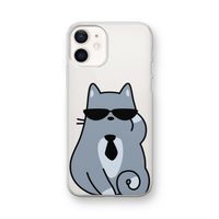 Cool cat: iPhone 12 mini Transparant Hoesje