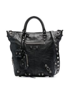 Balenciaga sac Le Cagole en cuir médium - Noir