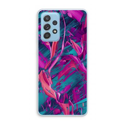 Pink Clouds: Samsung Galaxy A73 Transparant Hoesje