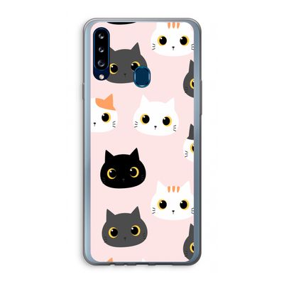 Katten: Samsung Galaxy A20s Transparant Hoesje
