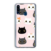 Katten: Samsung Galaxy A20s Transparant Hoesje