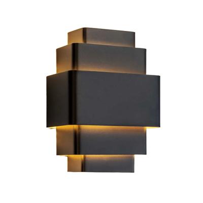 Artdelight Wandlamp Layers B 20 cm zwart goud