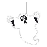 Halloween thema hangende spook/geest decoratie 20 cm   - - thumbnail