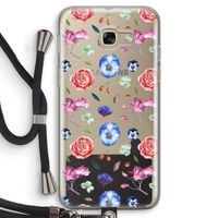 Bloemetjes: Samsung Galaxy A5 (2017) Transparant Hoesje met koord