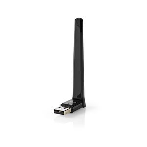 Nedis WSNWA600BK Dongle Voor Draadloos Netwerk Ac600 Dual Band Zwart