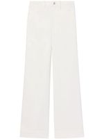 Proenza Schouler White Label pantalon ample court en serge - Blanc