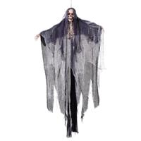 Hangende decoratie spook/geest/skelet pop met lichtgevende ogen - 160 cm - Halloween - Horror party Hangende decoratie spook/geest/skelet pop met lichtgevende ogen - 160 cm - Halloween - Horror party