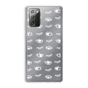 Eye pattern #3: Samsung Galaxy Note 20 / Note 20 5G Transparant Hoesje