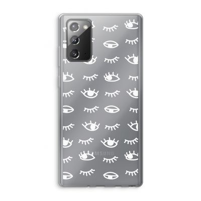 Eye pattern #3: Samsung Galaxy Note 20 / Note 20 5G Transparant Hoesje