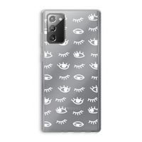 Eye pattern #3: Samsung Galaxy Note 20 / Note 20 5G Transparant Hoesje